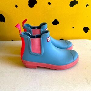 Hunter Women’s 8 EU 39 Original Chelsea Short Rain Boots Pink Feminine Gorpcore